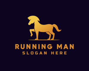 Golden Horse Equestrian Logo
