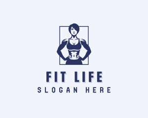 Strong Woman Fitness logo design