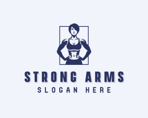 Strong Woman Fitness logo design