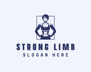 Strong Woman Fitness logo design