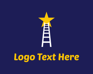 Ladder - Star Ladder Goal logo design