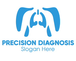 Diagnosis - Human Respiratory System logo design