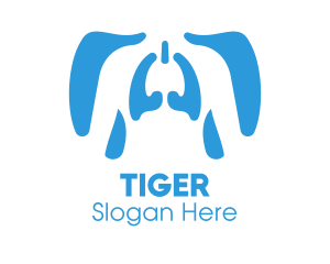 Diagnostics - Human Respiratory System logo design