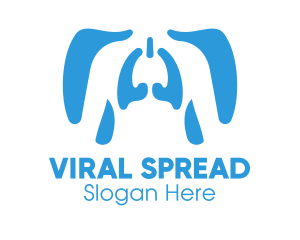 Infection - Human Respiratory System logo design