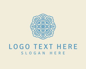 Vegan - Ornamental Floral Emblem logo design