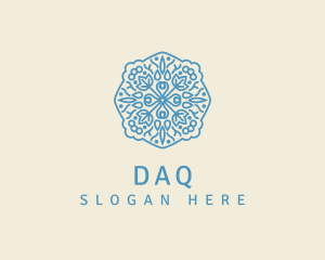 Vegan - Ornamental Floral Emblem logo design