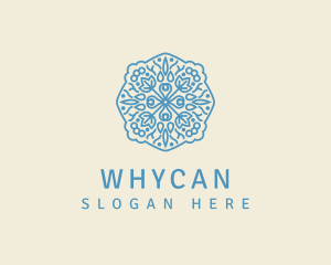 Vegan - Ornamental Floral Emblem logo design