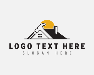 Hammer - Hammer Roofing Construction logo design