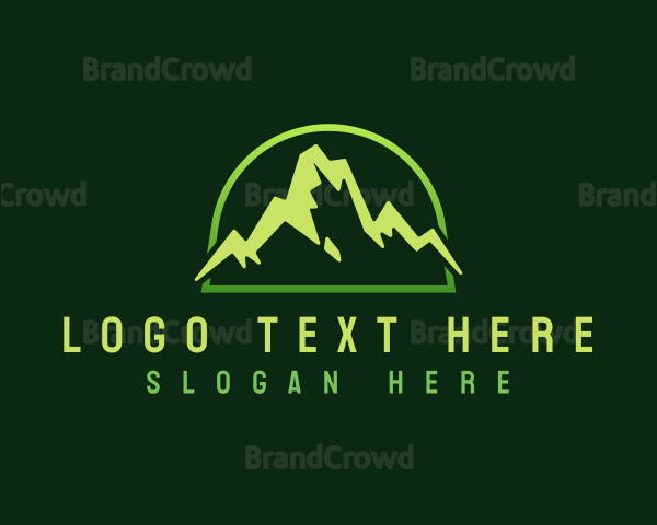 Outdoor Mountain Peak Logo