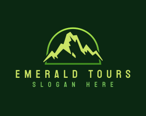 Outdoor Mountain Peak logo design