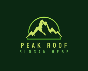 Outdoor Mountain Peak logo design