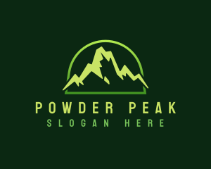 Outdoor Mountain Peak logo design