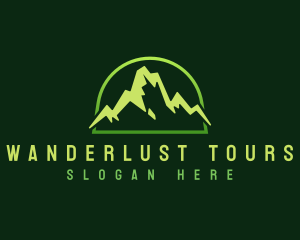 Outdoor Mountain Peak logo design