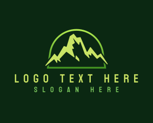 Mountain Range - Outdoor Mountain Peak logo design