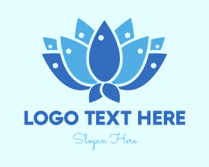 Fishing - Fish Lotus logo design