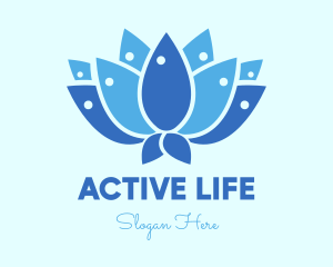 Fish Lotus logo design