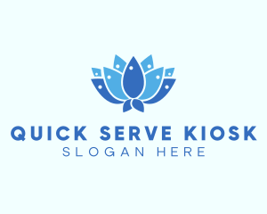 Fish Lotus Flower logo design