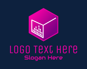Lounge - Cube Music Club logo design