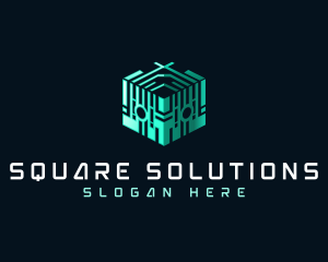 Cube Artificial Intelligence logo design