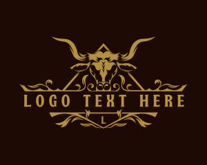 Livestock - Bull Ranch Farm logo design