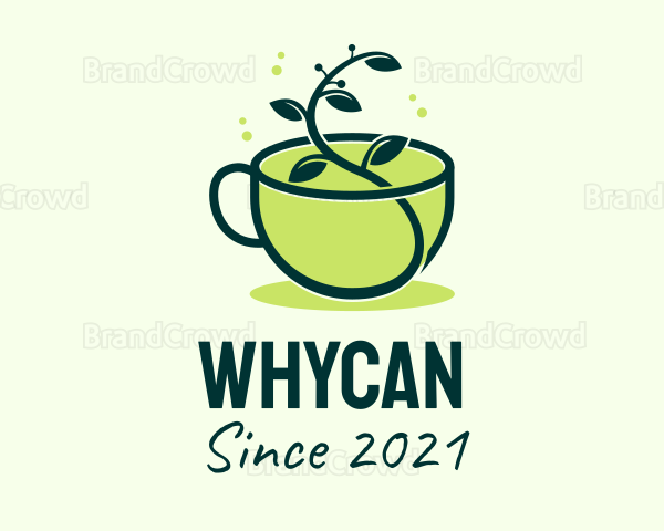 Organic Coffee Plant Logo