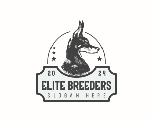 Dobermann Dog Breeder logo design