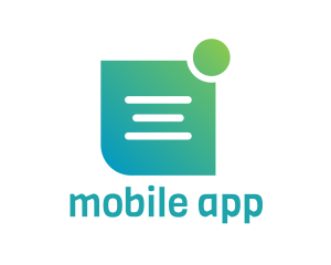 Green Note App logo design