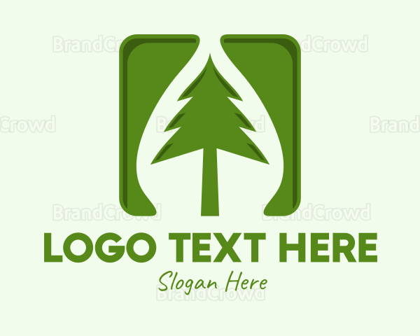 Green Forest Tree App Logo