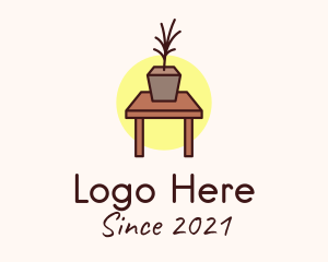 Upholstery - Desk Plant Homeware logo design