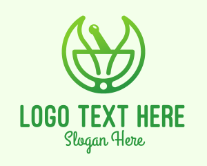 Pharmaceutical - Green Herbal Healing logo design