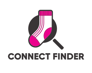 Finder - Sock Finder Magnifier logo design