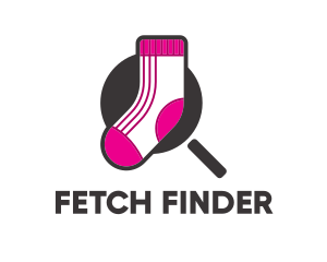 Sock Finder Magnifier logo design