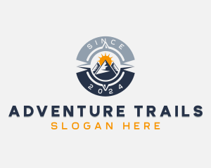 Travel Mountain Compass logo design