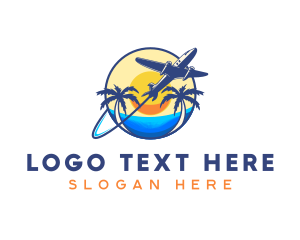 Tour - Airplane Travel Agency logo design