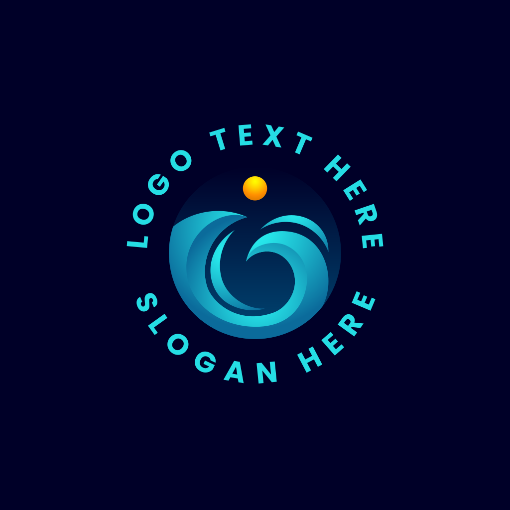 Ocean Beach Wave Logo | BrandCrowd Logo Maker