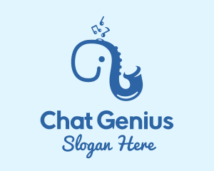 Studio - Blue Elephant Saxophone logo design