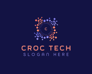 Tech Circuitry Program logo design