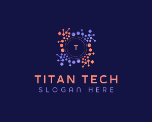 Tech Circuitry Program logo design