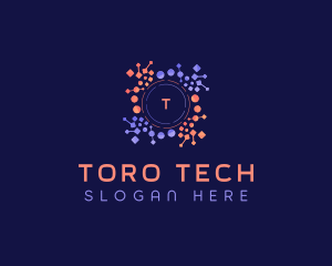 Tech Circuitry Program logo design