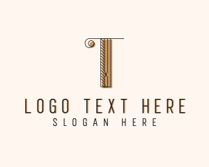 Seamstress - Fashion Boutique Letter T logo design