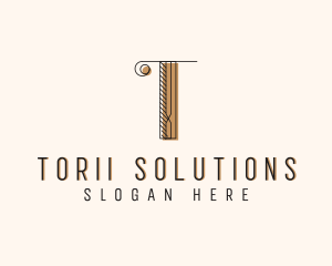 Fashion Boutique Letter T logo design