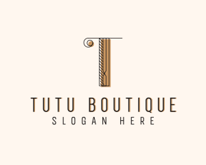 Fashion Boutique Letter T logo design