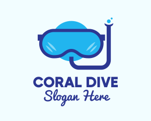 Snorkeling - Sea Snorkeling Gear logo design