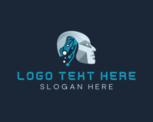 Head - Robotics Cyber Head logo design