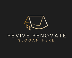 Renovate - Luxury Roofing Apartment logo design