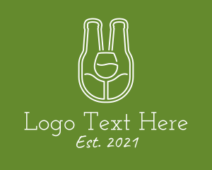 Booze - Minimalist Beer Bottle logo design