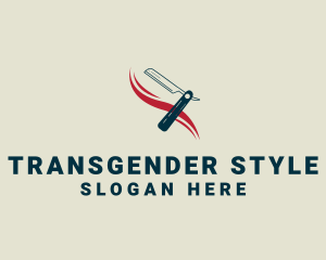 Men Shaver Styling logo design