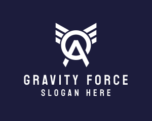 Aviation Wing Letter OA logo design