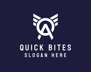 Aviation Wing Letter OA logo design