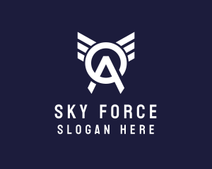 Airforce - Aviation Wing Letter OA logo design
